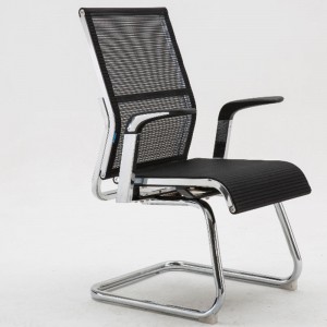 HG-101 Moderne besøgsstol komfortabel højrygget ergonomisk kontormøbelkontorstol i stål