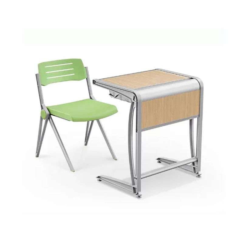 HG-D01 Meble szkolne Używane biurko szkolne Wysokiej jakości pojedynczy zestaw biurkowy Obraz wyróżniony