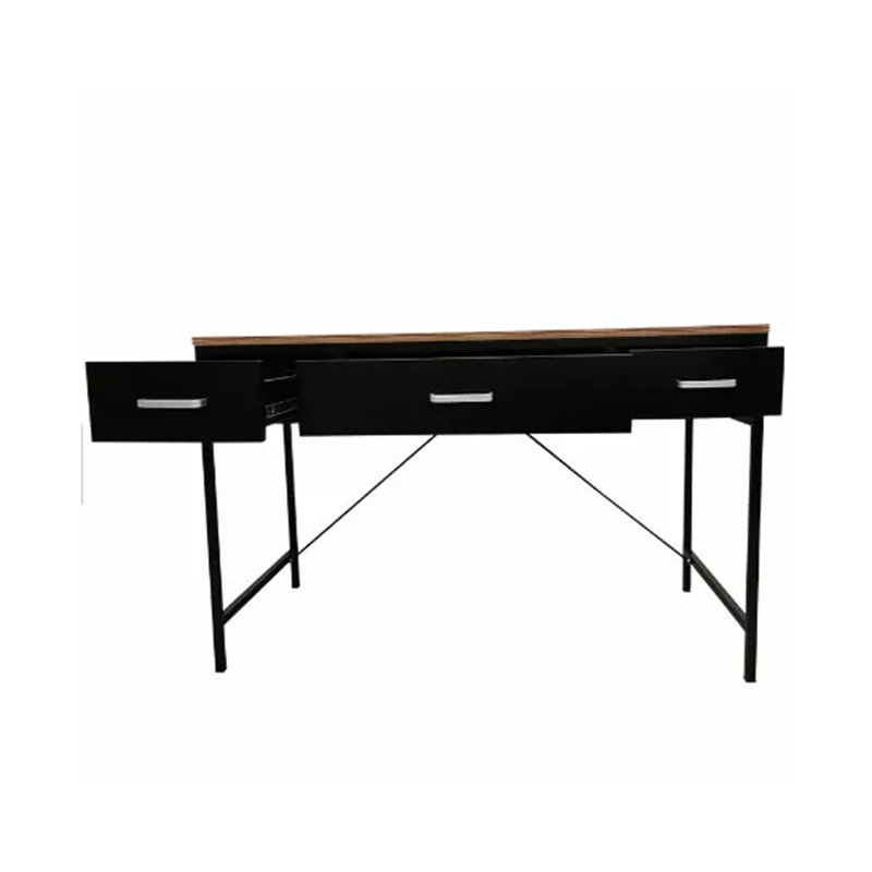 Simple 3 Drawer base stainless steel office furniture wooden desktop home desks (2)