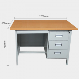 HG-094C-01 Простой и съемный стальной офисный стол с 3 ящиками, компьютерный стол, многофункциональный стол