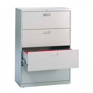 HG-006-A-4D-02 Leveät metalliset toimistokalusteet teräksinen säilytyskaappi 4 laatikolla lukittava arkistokaappi