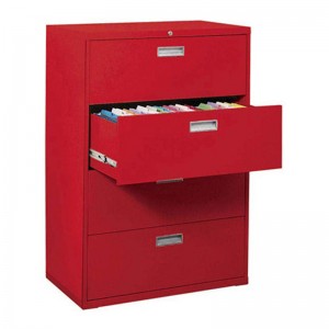 HG-006-A-4D-02 Malapad na Metal Opisina ng Muwebles Steel Storage File Cabinet 4 Drawer Lockable File Cabinet