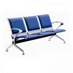 HDYZ-968-03 Cadeira de oficina pata de aceiro inoxidable mobiliario de oficina público 3 hospitais cadeira de espera da empresa de espera