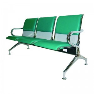 HDYZ-968-03 Cadeira de oficina pata de aceiro inoxidable mobiliario de oficina público 3 hospitais cadeira de espera da empresa de espera