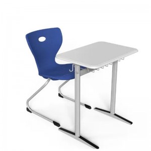 HG-D03 Modern Metal Classroom Furniture Desk School Table And Chair Steel Child Study Desk 