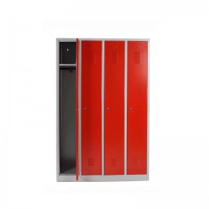 WB-01 Водоустойчиво шкафче за плувен басейн с четири врати, метален гардероб с пейка