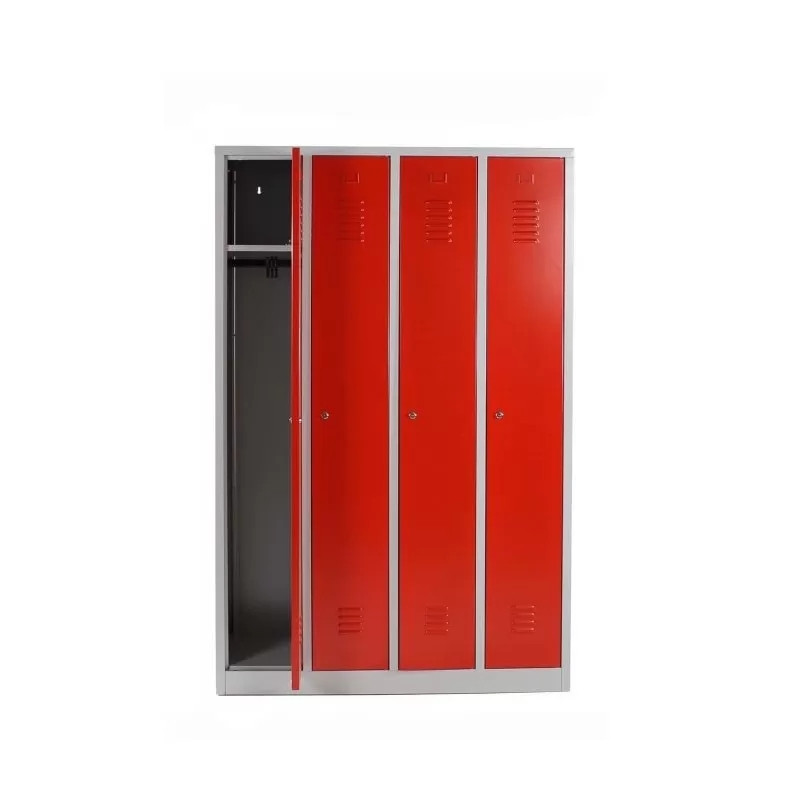 2021 Good Quality Metal Lockers For Mudroom - WB-01 four door waterproof swimming pool locker metal wardrobe with bench – Hongguang