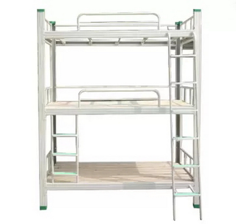 China Manufacturer for Steel Cupboard For Bedroom – HG-55 Three Layers Of The Bed Metal Bunk Bed Students Bed Frame Dormitory Bed Bedroom School Furniture – Hongguang