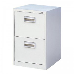 HG-001-A-2D ရုံးသံမဏိ Cabinet PVC လက်ကိုင်ပါရှိသော Drawer File Cabinet နှစ်ခု