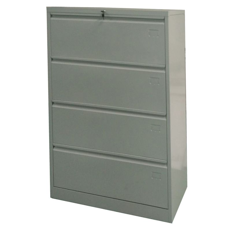 Factory making Metal Rolling File Cabinet - HG-006-A-4D-01 Metal Office Furniture 4 Drawer Lateral Filing Cabinet A4 File Cabinet With Cold Rolled Steel Plate – Hongguang