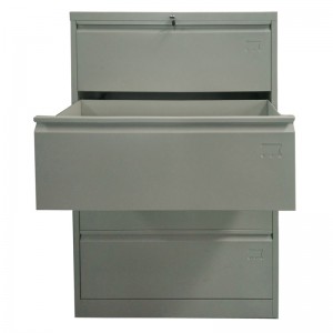 HG-006-A-4D-01 Metal Office Furniture 4 Drawer Lateral File Cabinet A4 Triemkast Mei Kâldrôle Stielplaat