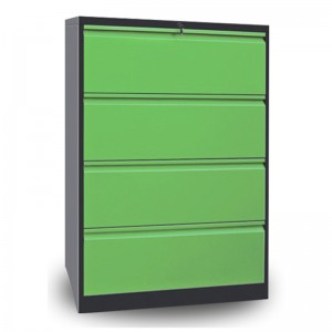 HG-006-A-4D-01A Fitaovan'ny birao azo mihidy 4 Drawer Cabinet fichier Lateral Steel Tier Cabinet