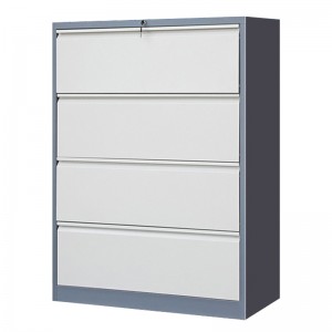 HG-006-A-4D-01A Office Equipment Lockable 4 Drawer File Cabinet Lateral Steel Tier Filing Cabinet