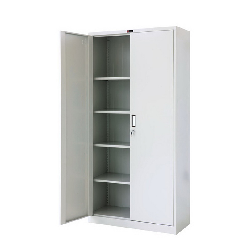 Wholesale Price China Metal Cupboards For Sale - HG-008 Swing Door Metal Filing Cabinet Knock Down Configuration With Aluminium Alloy Recessed Handle – Hongguang