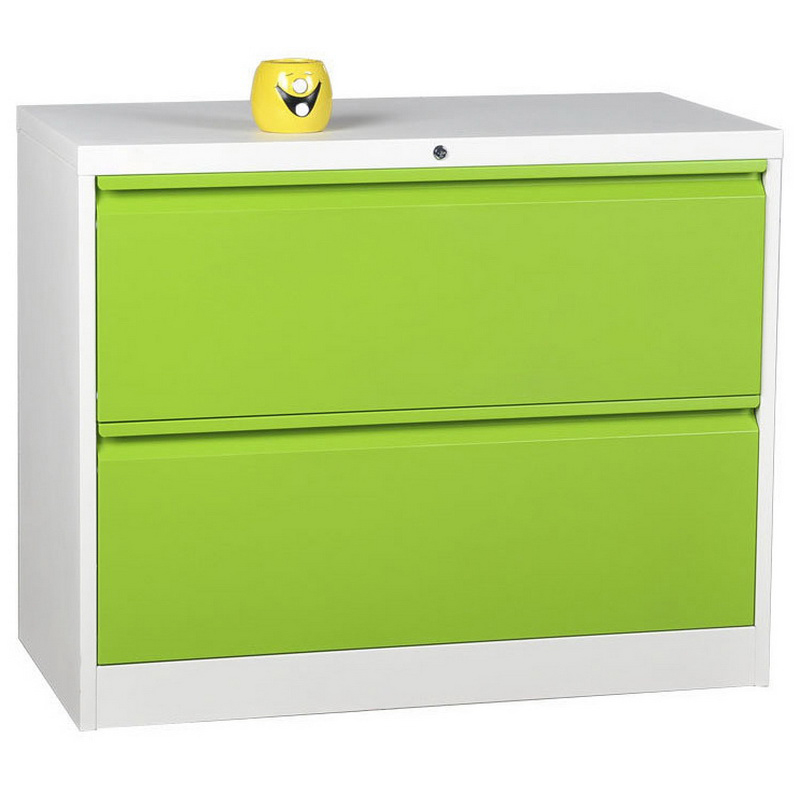 浅灰+绿HG-004-A-2D-01A-lateral-2-drawer-filing-cabinet (4)
