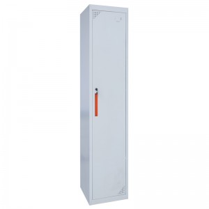 HG-030L-01 Cheap Steel  Office Lockable Locker Single Door Safe No Screws Staff Locker
