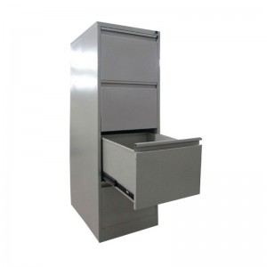 HG-003-B-4D 4 Drawer Metal Filing Cabinet Flat Packed Structure Powder Coating Finish
