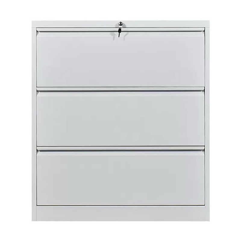 Factory wholesale Drawer Metal Cabinet - HG-005-A-3D Office Furniture Lockable lateral metal steel 3 drawer hanging filing cabinet – Hongguang