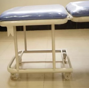 HG-B01-C4 Karrige e palosshme e shitjes së mobiljeve të pritjes së zyrës së klinikës spitalore prej çeliku