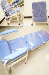 HG-B01-C4 Metal aço hospital clínica escritório móveis de recepção cadeira dobrável vendas