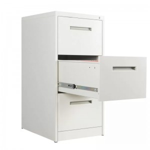 HG-002-L-3D ຕູ້ເອກະສານດ້ານຂ້າງ 3-drawer ເຫຼັກອອກແບບທັນສະໄໝ