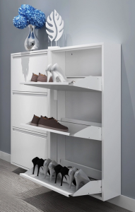 HG-3D sliding door sliding shoe cabinet bracket stackable shoe rack