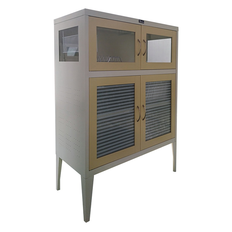 Big Discount Steel Locker Cupboard - HG-552 Steel Kitchen Cupboard With Aluminium Alloy Pull Handle – Hongguang