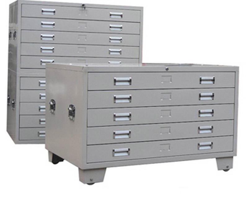 Special Design for Godrej Steel Cupboard With Locker - HG-018 5 Drawer Steel Storage Cabinet Fully Welded Plan Chest – Hongguang