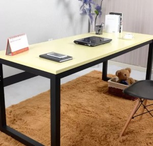 HG-B01-D11 Madingo dizaino paprasti plieniniai biuro baldai, įvairių spalvų rašomasis stalas