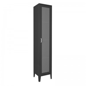 HG-D1 Висококачествен стоманен шкаф за баня, монтиран на стена с една врата, шкаф за съхранение