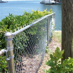 New Arrival China China PVC Coated Chain Link Diamond Wire Mesh Fence for Railway