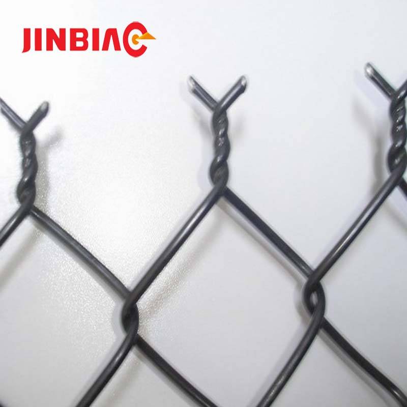 Europe style for Chain Link Wire Mesh Fence - Pvc coated metal chain link fence and steel garden fence design – Jinbiao