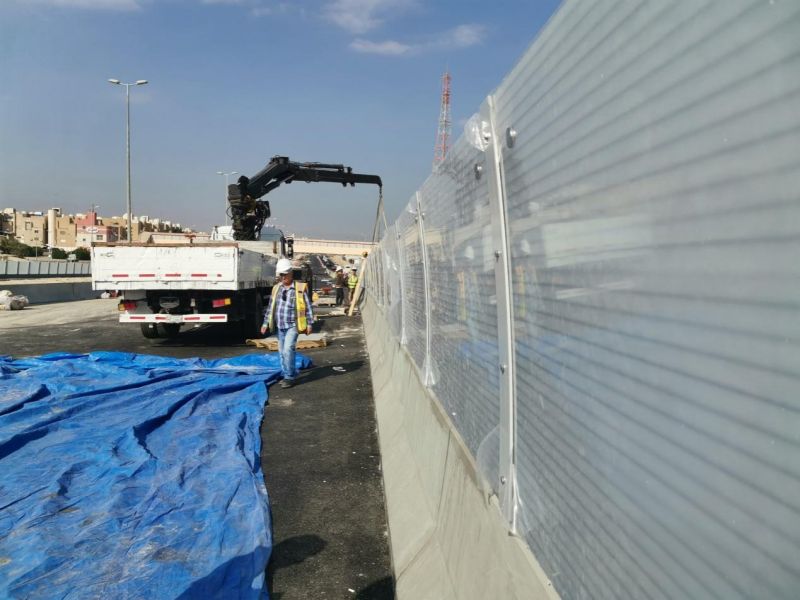 Установка Шумозащитного Барьера JINBIAO На Проекте RA/264 В Кувейте