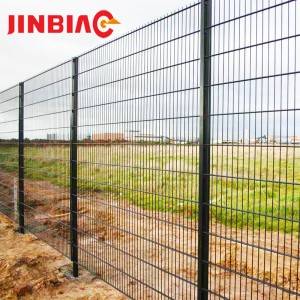 Powder coated Arch fence para sa garden welded Double Wires mesh Fence