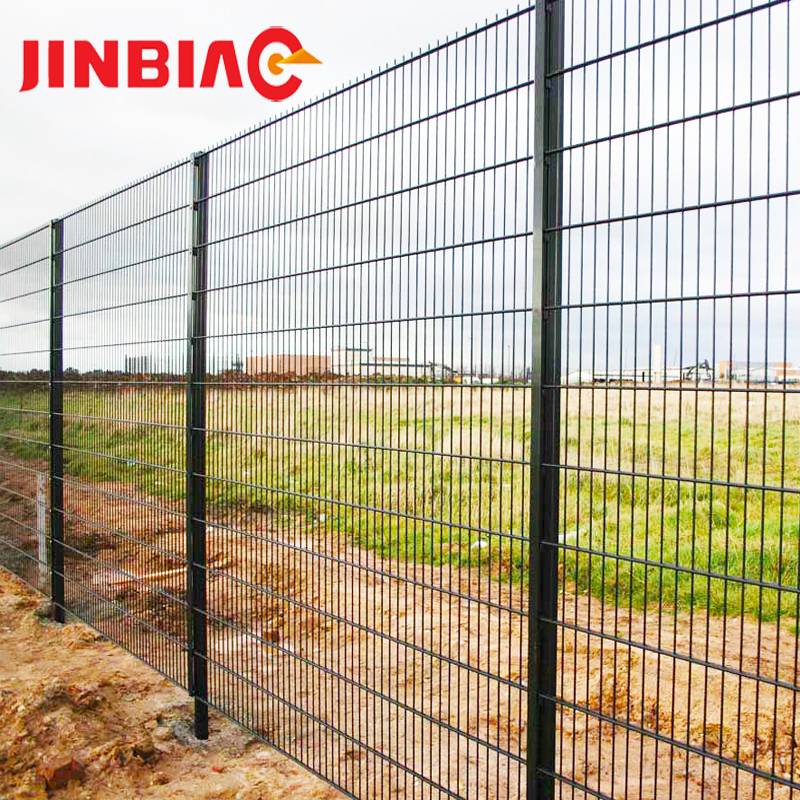 18 Years Factory Chain Link Fence - Powder coated Arch fence for garden welded Double Wires mesh Fence – Jinbiao