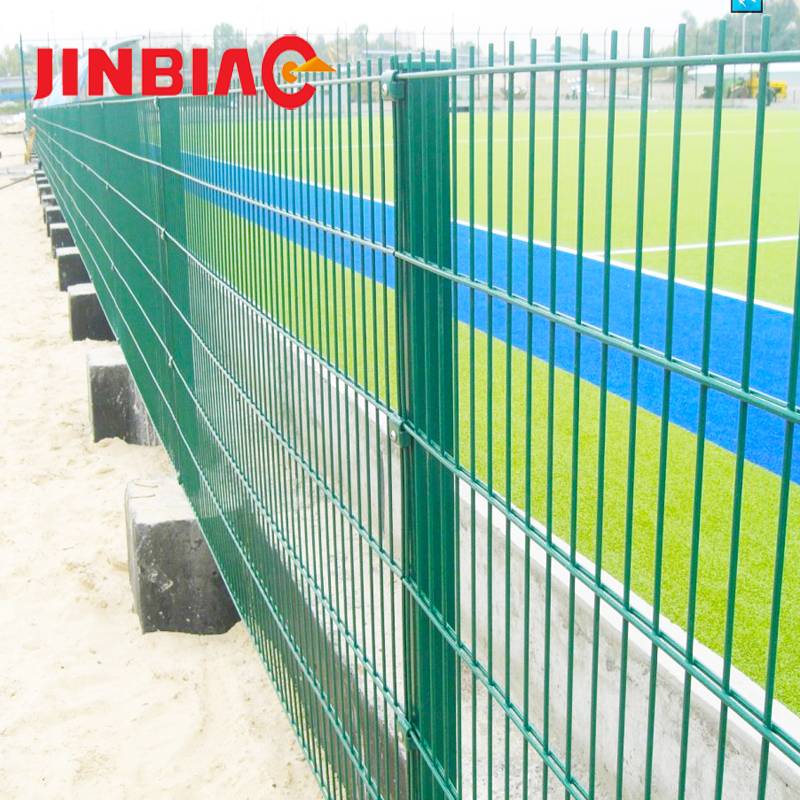 Hot-selling Coated Steel Fence - Factory price double rod mat powder coated double fence twin wire panel fence – Jinbiao