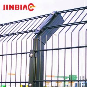 Висококвалитетна 2Д двострука жичана ограда поцинковане заварене 656 868 мрежасте плоче за ограду Производња