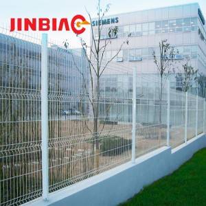 powder coated garden curved welded wire mesh fence perimeter fencing garden fence