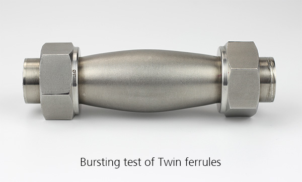 Hiklok twin ferrule tube fittings များ၏ စမ်းသပ်မှု