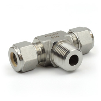 3/8 in. Tube O.D. x 1/4 in. Male AN - AN Union - Double Ferrule - 316  Stainless Steel Compression Tube Fitting