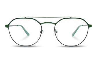 Uniszex dupla színű és áthidaló fém szemüveg