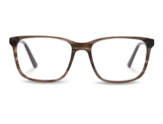 Kacamata berbentuk garis persegi panjang yang dibuat dengan indah