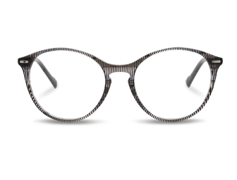 Female classic round acetate eyewear