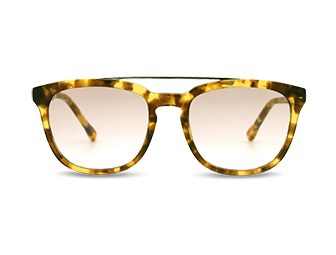 Unisex Tortoiseshell Acetate Double Bridge Sunglasses