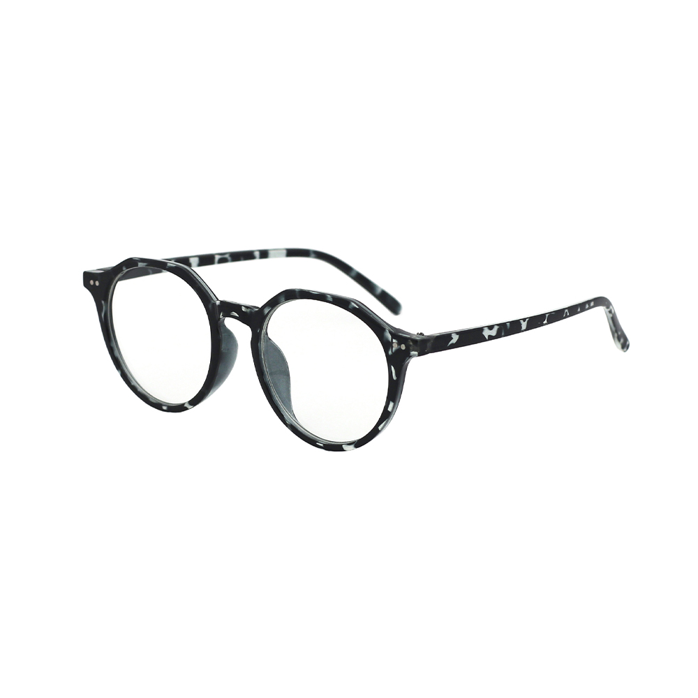 Blue Light Blocking Unisex Vintage Round Plastic Eyeglasses