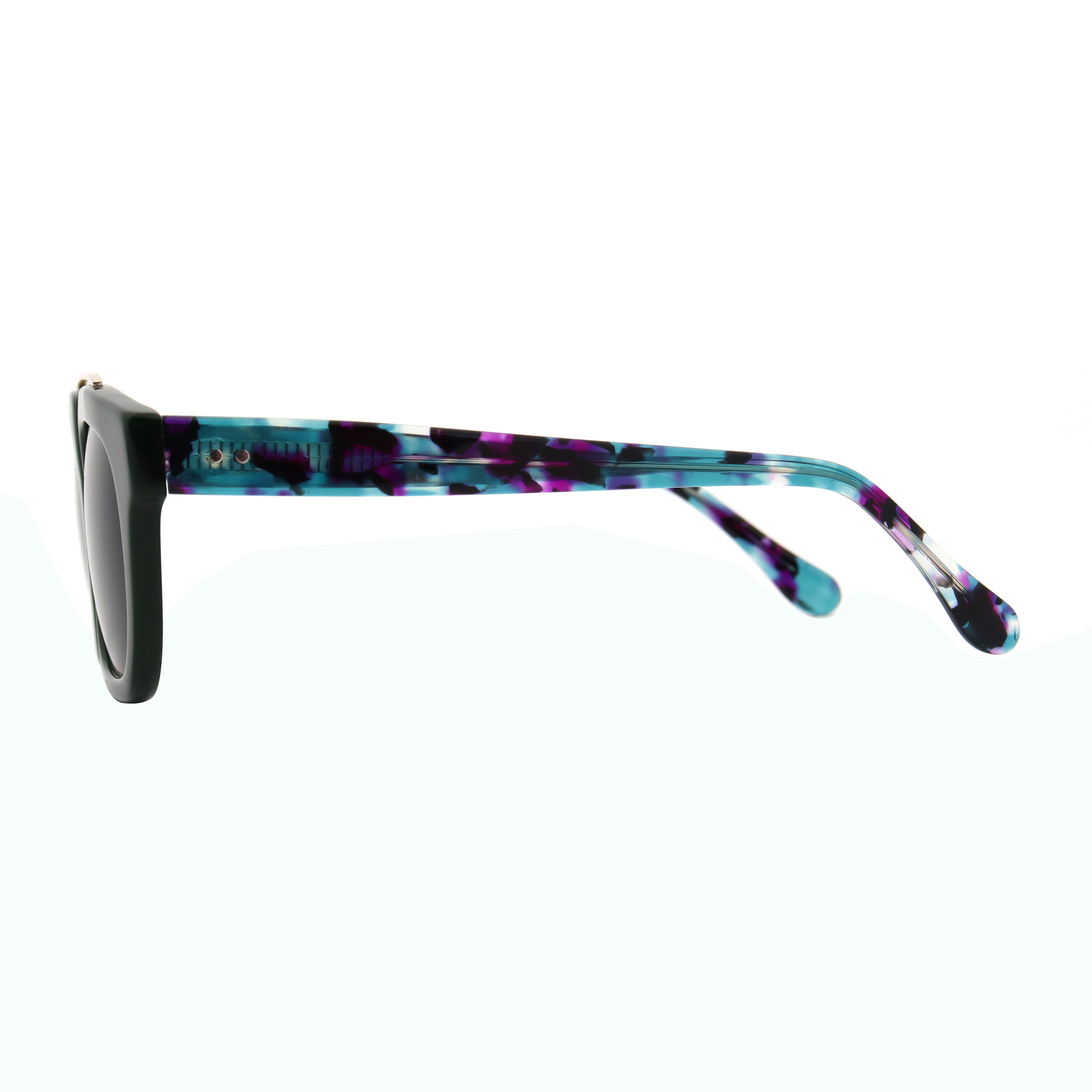 Boldly fashion double bridge acetate sunglasses