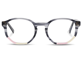 Optische Brille mit weiblichem Sechseck