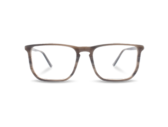 Bio Acetate Mand Naturlig farve Moderne briller med firkantet øjenform