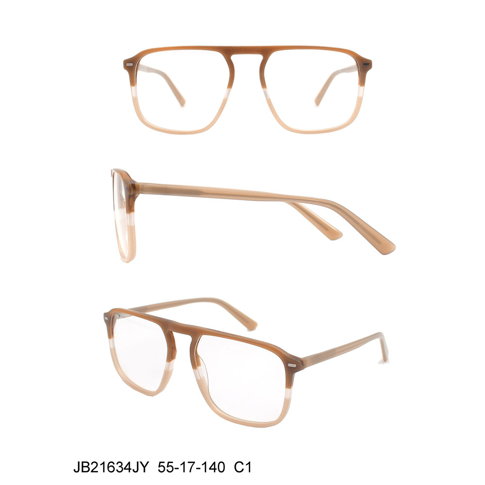Okulary męskie z octanu, ponadgabarytowe, kwadratowe, minimalizm, oprawki typu nordyckiego