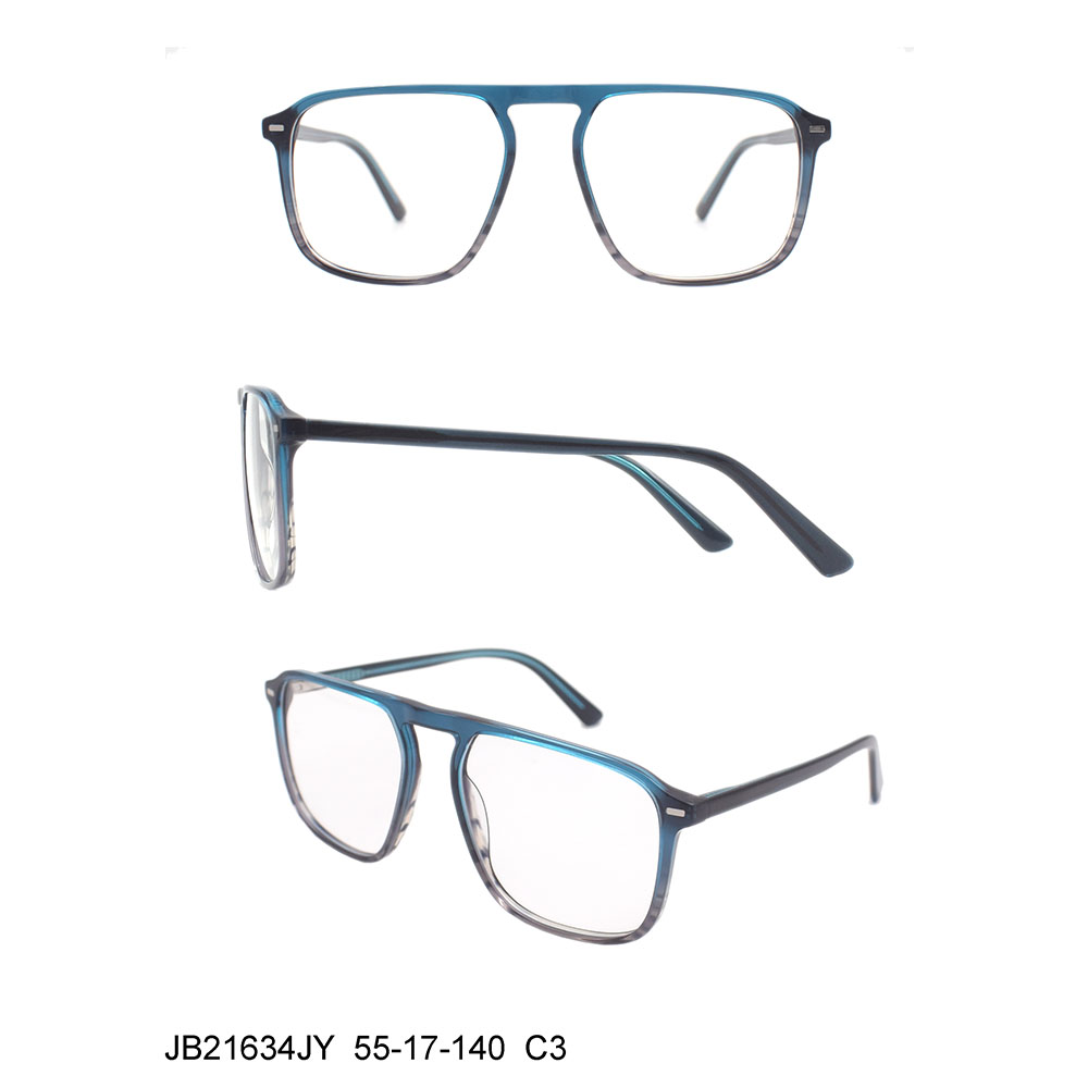 Herren-Acetat-Übergroße, quadratische Brillenfassungen im nordischen Minimalismus-Stil